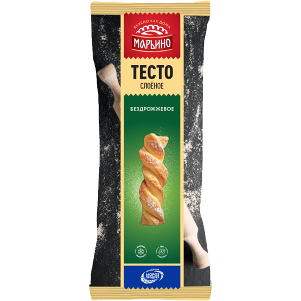 «МАРЬИНО» тесто слоеное бездрожжевое замороженное 